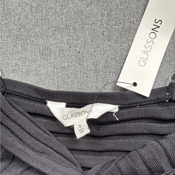 Glassons Black Bandage Crop Top - Picture 7 of 7